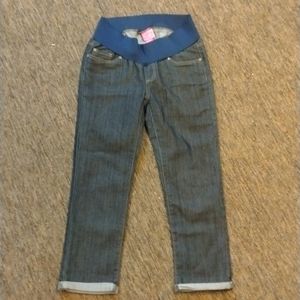 Times dark cropped Maternity jeans S